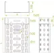 Кабельный лоток KGJ500H100/6 BAKS 111317