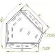Угол 45° горизонтальный KKMP150H60 163015 BAKS