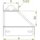 Левая редукция RKLBP300/200H80 BAKS 189130