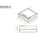 Оцинкованная коробка с блокировкой открытия и алюминиевой крышкой POKZAS205H110W BAKS 232032