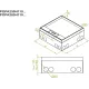 Оцинкованная коробка с алюминевой крышкой для защитных труб  POPA280H110W 262828 DKC