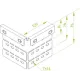 Угловой соединитель (универсальный) LKUC2 405600 DKC
