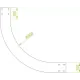 Угол 90° вертикальный - внутренний LWDSC400H100 BAKS 411242
