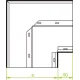 Угол двухсекционный 90 ° горизонтальный KKNd250H38 BAKS 530825