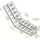 Угловой соединитель 45°  LWK45 661302 DKC