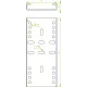Монтажный комплект 120x240 BDHM120x240 752700 DKC
