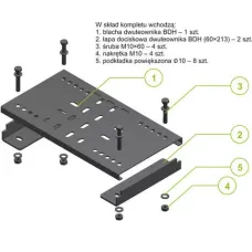 Монтажный комплект 160x320 BDH160x320 752800 DKC