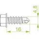 Шуруп самонарезной SMD5,5x32 BAKS 804044