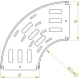 Угол 90° горизонтальный KKS100H60 972110 BAKS
