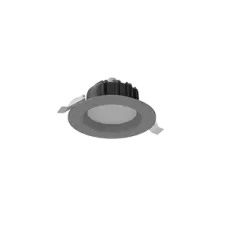 Cветильник светодиодный "ВАРТОН" Downlight круглый встраиваемый 120*65 мм 11W 3000K IP54  RAL7045 серый матовый Varton V1-R0-H0011-10000-4401130
