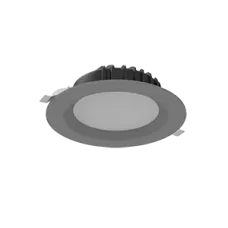 Cветильник светодиодный "ВАРТОН" Downlight круглый встраиваемый 190*70 мм 16W 4000K IP54 RAL7045 серый матовый Varton V1-R0-H0083-10000-4401640