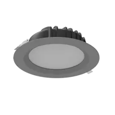 Светильник светодиодный "ВАРТОН" Downlight круглый встраиваемый 230*81 мм 40W 4000K IP54 RAL7045 серый матовый Varton V1-R0-H0084-10000-4404040
