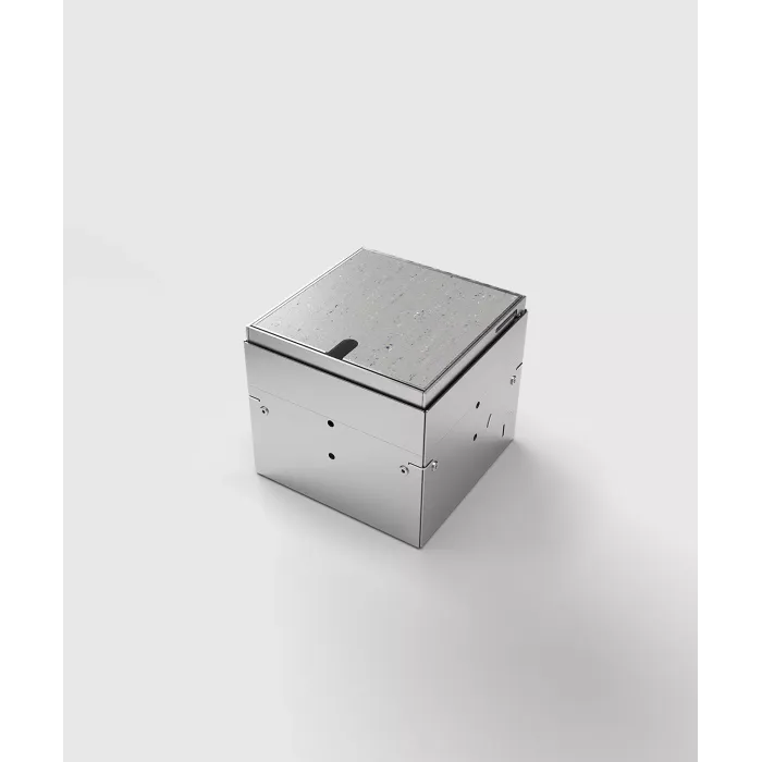 Лючок в пол на 2 модуля (одну розетку 45x45) IP41 System Power SP01-0302