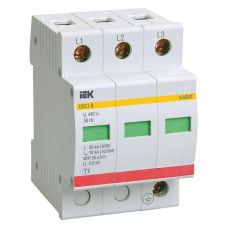 Ограничитель перенапряжения ОПС1-B 3P KARAT IEK MOP20-3-B