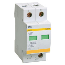 Ограничитель перенапряжения ОПС1-D 2P IEK MOP20-2-D