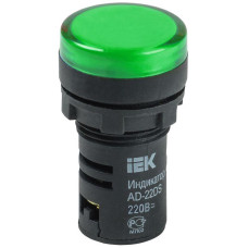 Лампа светосигнальная AD22DS d22мм 230В AC зел. KARAT IEK BLS10-ADDS-230-K06