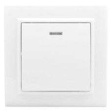 Выключатель 1-кл. СП Минск 10А IP20 с индикатором бел. Basic EKF ERV10-121-10