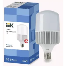 Лампа светодиодная HP 80Вт 230В 6500К E40 IEK LLE-HP-80-230-65-E40