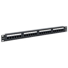 Патч-панель 19дюйм 1U кат.5E UTP неэкранир. 24 порта RJ45 110 IDC с органайзером TERACOM EKF TRC-PPNL-5EUTP-C1U24