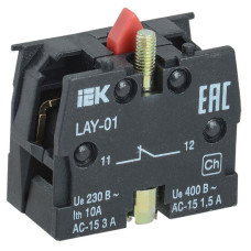 Блок контактный 1р для LAY5 KARAT IEK BDK11
