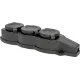 Колодка 3-м 16А IP44 2P+PE 230В с защ. крышками каучук EKF RPS-015-16-230-44