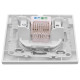 Розетка компьютерная 1-м СП Минск RJ45 бел. Basic EKF ERK01-035-10
