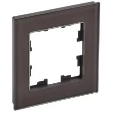 Рамка 1-м BRITE РУ-1-2-БрТБ стекло темн. бронза IEK BR-M12-G-K45