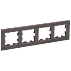 Рамка 4-м BRITE РУ-4-2-БрТБ стекло темн. бронза IEK BR-M42-G-K45