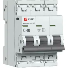 Выключатель автоматический 3п C 40А 6кА ВА 47-63N PROxima EKF M636340C