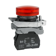 Лампа сигнальная OptiSignal D22 C4-L-B4 красн. металл 24VAC/DC XB4BVB4 КЭАЗ 332177