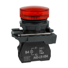 Лампа сигнальная OptiSignal D22 C5-L-M4 красн. пластик 230-240VAC XB5AVM4 КЭАЗ 332190