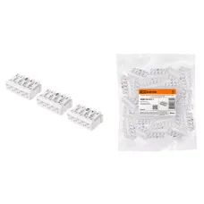 Клемма пружинная соединительная КСПн5-3L+N+PE, 16 A, с монтажной ножкой TDM