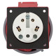 Розетка стационарная внутренняя 3252 3Р+РЕ+N 32А 380В IP67 PROxima EKF ps-3252-32-380