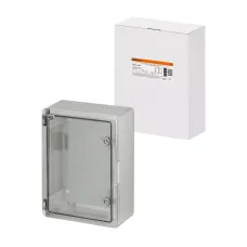 Бокс пластиковый ЩМП-0-3, прозр., крышка ABS, IP65, -45 до +75 С, навесной, (400x300x170) TDM