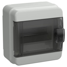 Корпус КМПн-6 TEKFOR IP65 черн. прозр. дверь пластик. IEK TF5-KP72-N-06-65-K03-K02