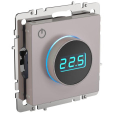 Термостат электронный с индик. BRITE СП IP20 ТС10-1-БрЖ механизм жемчуж. IEK BR-RT11-K36