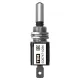 Выключатель-тумблер ASW-07D 1P 12В AC/DC 25А (3c) ON-OFF с фиксацией с красной LED подсветкой TDM
