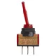 Выключатель-тумблер ASW-13D 1P 12В AC/DC 20А (3c) ON-OFF с фиксацией с красной LED подсветкой TDM