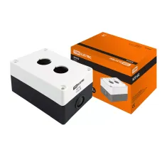 Корпус КП102 для кнопок, 2 места, белый, IP54 TDM