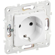Розетка SKANDY 16А с заземл. защ. шторки SK-R04W арктич. бел. IEK SK-R14-16-K01