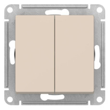 Переключатель перекрестный 2-кл. AtlasDesign 2хсх.7 10АХ механизм беж. SE ATN000273