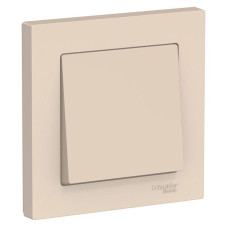 Выключатель 1-кл. СП AtlasDesign 10А IP20 (сх. 1) 10AX в сборе беж. SE ATN000212