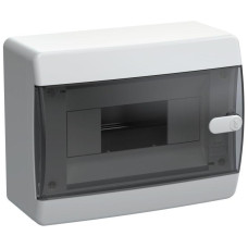 Корпус ЩРН-П-8 UNION Compact IP41 черн. прозр. дверь пластик. IEK UIC-KP12-N-08-41-K01