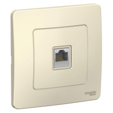 Розетка компьютерная 1-м СП Blanca RJ45 кат.5E молочн. SE BLNIS045002