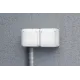 Розетка 2-м ОП Quteo 16А IP44 250В 2х2P+E с заземл. защ. шторки с крышкой бел. Leg 782323