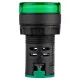 STATUS Лампа сигнальная AD-22DS, LED, d22 мм, 24-440 В AC/DC, зеленый TDM