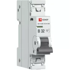 Выключатель автоматический модульный 1п В 32А 4.5кА ВА 47-63N PROxima EKF M634132B