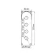Корпус КП104 c козырьком для кнопок, 4 места, ABS желтый, IP66 TDM