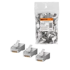 Разъем RJ-45 FTP для кабеля кат. 6, 8P8C (100шт) TDM
