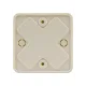 Коробка распаячная КР 75х75х28 ОП, сл. кость, IP40, инд. штрихкод TDM